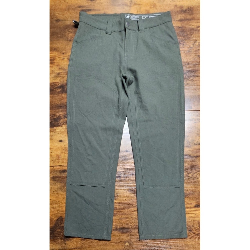 Woolly Clothing Co Longhaul Merino Wool Bamboo Pants Olive Green Women 4